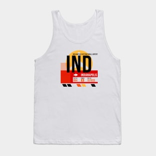 Indianapolis (IND) Airport // Sunset Baggage Tag Tank Top